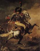 Theodore Gericault An Officer of the Chasseurs Commanding a Charge oil painting